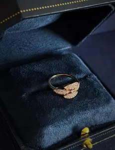 <b>Vintage</b> Inspired Dainty Floral Moissanite <b>Ring</b> Rose <b>Gold</b> Plated 925 Silver Pave Diamond <b>Rings</b> - Product Image 6