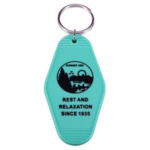 Personalized <b>Custom</b> Motel Hotel <b>Key</b> Keychain Gift with Logo or Numbers, for Motel, Casino or Resort, Wedding Gift. - Product Image 1