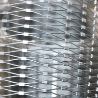 Filet anti-oiseaux en câble métallique tressé personnalisable et économique, maille flexible en acier inoxydable pour zoos, parcs et zones sauvages – Soudure et découpe USA