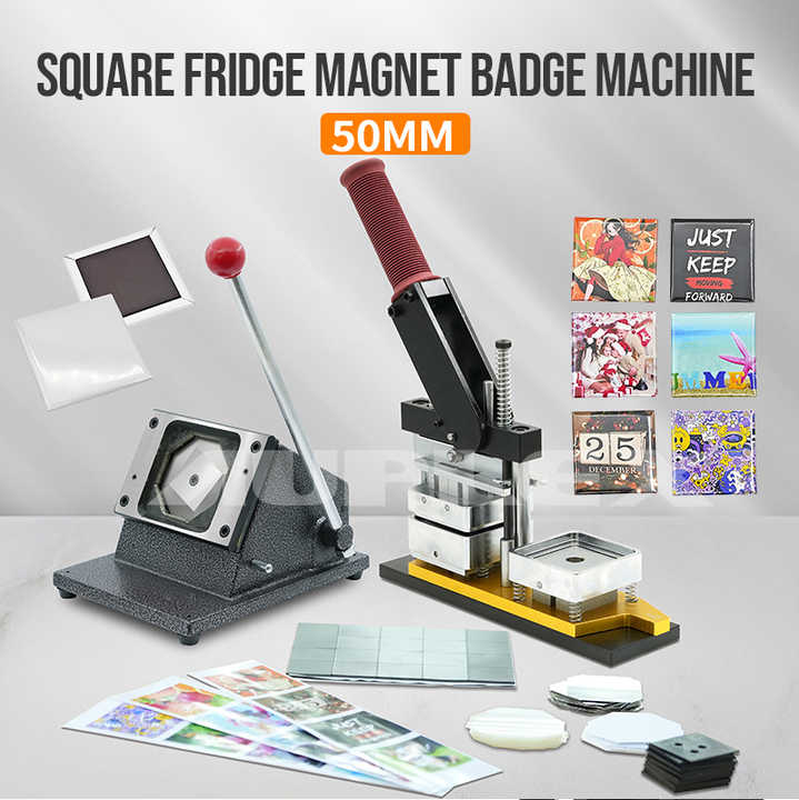 2025 Hot Selling Manual Metal Square Fridge Magnet Machine
