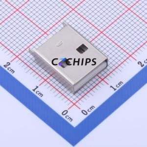 917-511A1015B20200 USB Connector Through hole Component (THT) Connector Type-A USB 2.0 Male Through Hole - Product Image 1