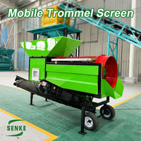 Cribbeuse rotative mobile chinoise pour compost, sable, pierre et terreau – Nouvelle machine de criblage de sol