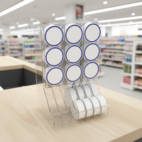 Étagère de présentation en plastique personnalisée, moderne, de luxe, écologique, légère, résistante à l'eau, pour magasin de tabac
