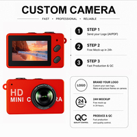 Kamera Mini HD 1080P Perekam Video Digital Berat Ringan 16.6g Layar IPS 0.96 inci Zoom 16X Camcorder Kecil untuk Remaja