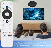 Télécommande vocale de remplacement pour Mecool KM2 / KM2 Plus TV Box, compatible avec ONN Android FHD 4K UHD