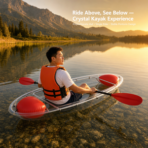 <span class=keywords><strong>Bateau</strong></span> rigide à fond transparent économique, 2 places, en PC écologique, avec auvent, plusieurs tailles, pour usage aquatique - Product Image 6