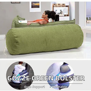 Cojín cilíndrico ergonómico Gzze con cremallera <span class=keywords><strong>Darco</strong></span> 60 x 20 cm-verde - Product Image 2