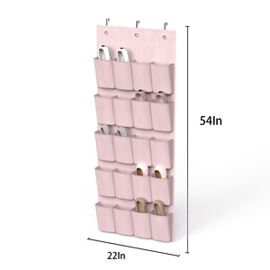 Vendeur entier Tissu pliable <span class=keywords><strong>de</strong></span> haute qualité Non-tissé suspendu 20 poches sur la <span class=keywords><strong>porte</strong></span> <span class=keywords><strong>Organisateur</strong></span> pour le stockage des chaussures Gain <span class=keywords><strong>de</strong></span> place - Product Image 1