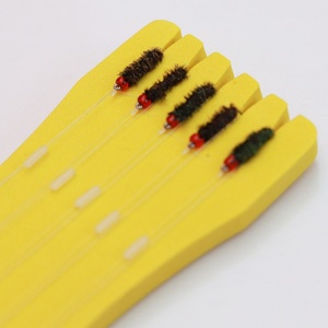 Luya Fly Hook Set Appâts à paillettes de graines de melon avec bande blanche 5 ensembles pour la pêche à la <span class=keywords><strong>carpe</strong></span> Cheval Bouche Casting Aide Poisson artificiel - Product Image 2