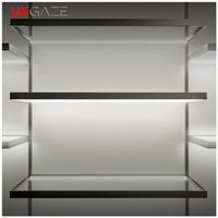 Étagère de supermarché métallique robuste à LED, finition thermolaquée, armoire de rangement autoportante pour la vente au détail, certifiée ISO9001