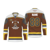 Camiseta de Hockey sobre Hielo Personalizada, Sublimada con Impresión Completa, Uniforme Transpirable y Ligero, con Logotipo, Nombre y Número Personalizados, para Hombres y Jóvenes, para Entrenamiento