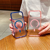 Coque de téléphone magnétique translucide givrée pour iPhone 18 Pro Max, compatible avec iPhone 17 Pro Max, 16, 15, 14, 13, 12, 11, coque arrière colorée