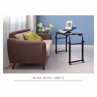 Bureau mobile pour ordinateur portable, table réglable pour lit, support de bureau surélevé pour lit d'hôpital avec tiroirs latéraux