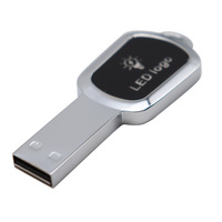 Nouveauté Disque flash USB lumineux Logo OEM personnalisé 2.0 Clé USB 8 Go 16 Go 32 Go Vente en gros Nouveau modèle de clé USB