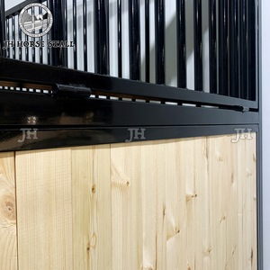 JH at ahır malzemeleri hayvancılık ekipmanları prefabrik çam at durak at sürgülü kapı ile istikrarlı - Product Image 3