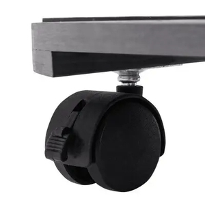 Support de plante rond amovible avec roues intérieur extérieur WPC plateau de Pot de <span class=keywords><strong>fleur</strong></span> enduit conception artificielle pour la maison jardin pont utilisation - Product Image 5