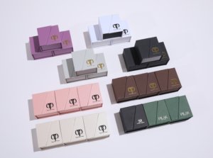 Customized Logo Modern Luxury Double Door Square Magnetic Ring Jewelry <b>Box</b> Necklace <b>Earrings</b> <b>Gift</b> <b>Box</b> Eco-friendly Paper <b>Box</b> - Product Image 6