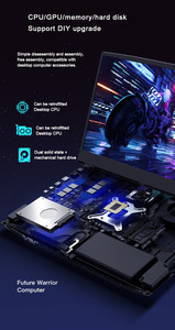Nuovo <span class=keywords><strong>Laptop</strong></span> da Gaming e Workstation Professionale da <span class=keywords><strong>17.3</strong></span> Pollici con Intel Core i9-10885H, GTX 1650 4G, 64GB RAM, per Editing Video e Business - Product Image 3