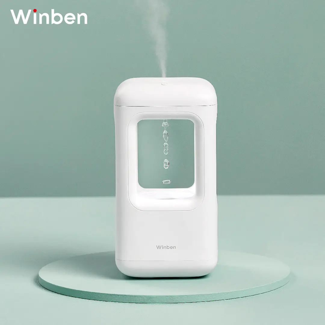 Xiaomi Winben विरोधी-गुरुत्वाकर्षण पानी ड्रॉप humidifier घरेलू चुप हवा कंडीशनिंग बेडरूम छोटे बड़े धुंध स्प्रे