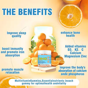 Complément alimentaire en gommes à la <span class=keywords><strong>vitamine</strong></span> D3 K2 pour soutenir la santé des os, l'absorption du calcium, la santé immunitaire avec du calcium, du magnésium, de la <span class=keywords><strong>vitamine</strong></span> C et du zinc - Product Image 3