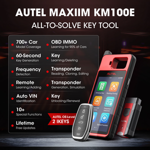Herramienta <span class=keywords><strong>de</strong></span> Diagnóstico Avanzada Autel KM100E con Programación <span class=keywords><strong>de</strong></span> Llaves y Análisis <span class=keywords><strong>de</strong></span> Motor - Product Image 3