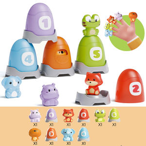 ของเล่นเสริมพัฒนาการเด็กเล็ก ตุ๊กตานิ้วการ์ตูนสัตว์ ชุดนับจำนวนสัตว์ จับคู่สัตว์ จัดเรียงสี ของเล่นมอนเตสซอรี่สำหรับเด็ก - Product Image 6