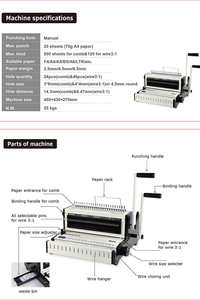 Nanbo-máquina de punzonado y encuadernación pequeña, modelo CW2016 - Product Image 3