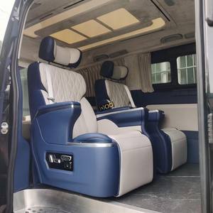 Siège de voiture électrique <span class=keywords><strong>pivotant</strong></span> de luxe de qualité DOS pour fourgonnette, siège de capitaine pour MPV, limousine W447, course, camping-car, en cuir - Product Image 5