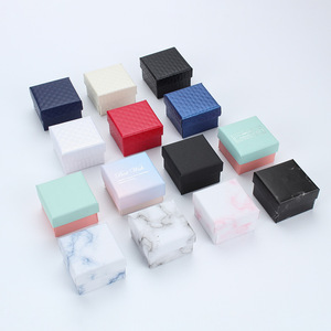 Custom Luxury Ring Jewelry Gift Packaging Box with Small Lid Rigid Paper Logo for Earrings <strong>Jewellery</strong> <strong>Storage</strong> - Product Image 2