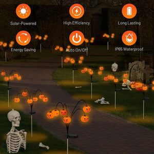 Lampe solaire de jardin LED, lampe en forme de citrouille, ambiance extérieure, cour, pelouse créative, nouvelle décoration, lumières de paysage - Product Image 3