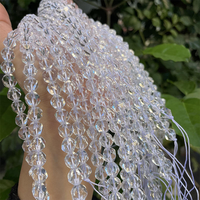 Vente flash - Perles en pierre de quartz clair facettées, pour la création de bijoux DIY, collier, bracelet