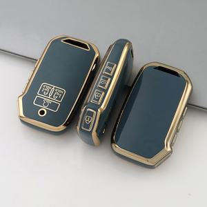 Housse de porte-clés en TPU Gold Edge pour Kia Carnival Cadenza 6/7 Boutons KA4 EX SX LX <span class=keywords><strong>Fiesta</strong></span> class Smart Key Protector Holder - Product Image 4