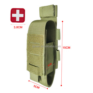 2023 nuovo Design taglio Laser Army Green Nylon porta laccio emostatico Molle Tactical laccio emostatico Trauma cesoie fondina (solo custodia) - Product Image 3