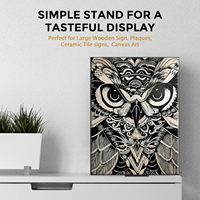 Support d'affichage multifonctionnel TR-LIFE pour cadre photo et plaque de 10 pouces - Support de plaque en métal avec tolérance dimensionnelle réglable de 2 cm