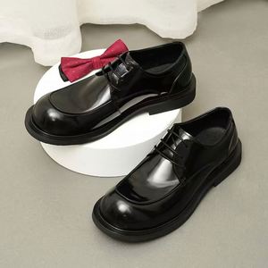 Chaussures Derby Classiques pour Hommes en Cuir de Vachette à Bout Rond pour Mariages et Costumes, Chaussures en Cuir Décontractées pour Hommes Chaussures pour hommes - Product Image 2