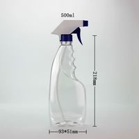 Conteneur liquide rechargeable personnalisé 300 ml 500 ml Bouteilles pulvérisateur à gâchette en plastique PET