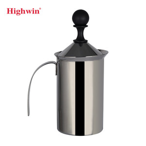 HIGHWIN-<span class=keywords><strong>Espumador</strong></span> <span class=keywords><strong>de</strong></span> <span class=keywords><strong>leche</strong></span> <span class=keywords><strong>de</strong></span> acero inoxidable para café capuchino, 20oz - Product Image 3