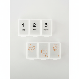 Estuches Transparentes para Almacenamiento de Pastillas con 3 Compartimentos, 2 Unidades, Modelo Daiso1440 - Product Image 2