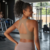Nouveau soutien-gorge de sport pour femme, idéal pour l'entraînement, le fitness, le yoga et la course, avec design ajouré et maintien intégré, style débardeur.