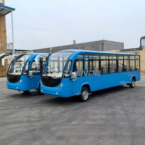 Zhenda Hot Sale Blue 23-Seat Electric Sightseeing Bus with <b>Battery</b> Group Multi-Passenger Capacity Electric Vehicles - Product Image 1