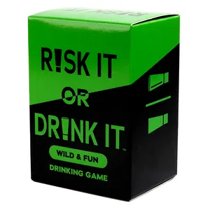 لعبة أوراق الشرب أو المخاطرة لعبة للبالغين لعبة مجلس للحفلات