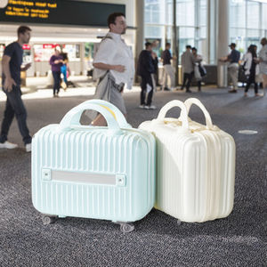 Portable Fashionable Hanging Waterproof Lightweight Makeup Travel Case Zipper Closure ABS Reusable Hard <b>Shell</b> Cosmetic Luggage - Product Image 2