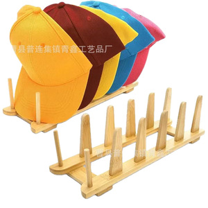 Wooden Baseball Cap Holder Detachable Storage Rack For Desk Coat And Cap Organizer <b>Shelf</b> Living Room Use - Product Image 3