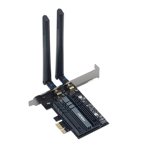 การ์ดเครือข่ายไร้สายแบบดูอัลแบนด์ 5G ความเร็วสูงสำหรับเดสก์ท็อป Win/Linux รองรับ PCIe พร้อมตัวรับสัญญาณ Gigabit Wifi ในตัว รุ่น FV-AX5400 <span class=keywords><strong>AX210</strong></span> - Product Image 1