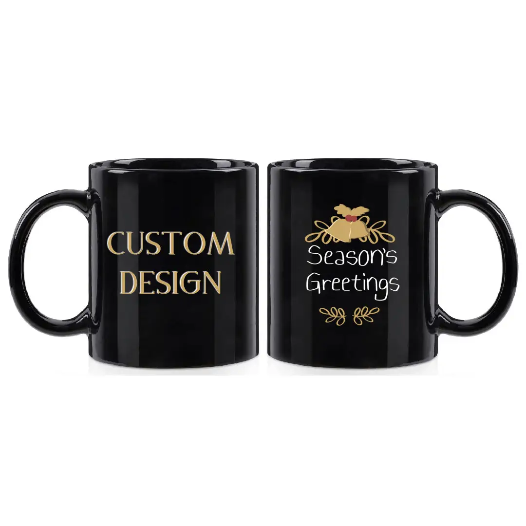 customizable beatiful simple plain unique luxury 11 15 oz sublimation ceramic mugs matte black coffee mug custom logo