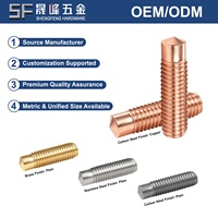 Pernos de ciclo largo M6 M10 ISO13918 de acero al carbono tipo PD con recubrimiento de cobre para construcción naval, directo de fábrica con MOQ flexible