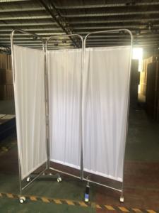 AJ-521 <span class=keywords><strong>Biombo</strong></span> De Tres Hojas Cromado Mca! Obstétrica hospital pantalla plegable - Product Image 4