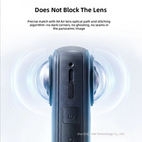 Logo/emballage personnalisés disponibles : Compatible avec Insta360 X4 Air, lentilles détachables, verre optique, lentilles de remplacement protectrices