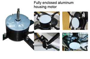 Máy Làm Mát Không Khí Bay Hơi Cầm Tay 8000m 3/H Tốt Hơn Máy Điều Hòa Không Khí Bằng Năng Lượng Mặt Trời - Product Image 6