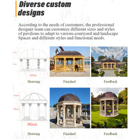 Gazebo de Mármol Estilo Occidental MILY, Tallado a Mano, de Alta Calidad para Arquitectos de Paisajes y Desarrolladores de Resorts de Lujo